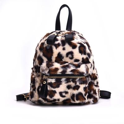 China New fashion RFID small rucksack leopard mochila backpack travel girls bag custom minimum female college schoolbag for women for sale