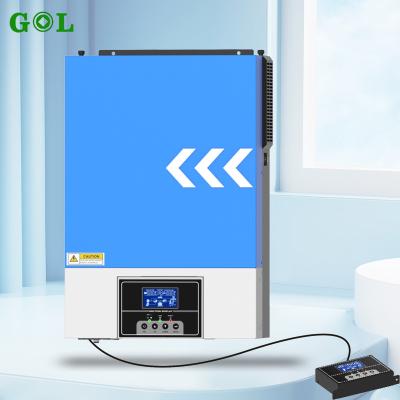 China Home Solar Power System Display 3.5kw 5.5kw Dismountable Hybrid Off Grid Inverter 24v 48v PV Inverter Mppt Solar Inverter Controller for sale