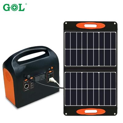 China Outdoor Outdoor All In One 500w LiFePO4 Portable Solar Energy Generator Storage Power Station Charging Solar Generator for sale