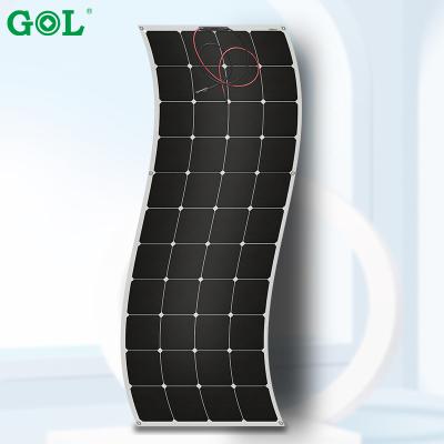 China 150w 18v Flexible Etfe Solar Panel Flexible PV Solar Panel Monocrystalline Rollable Film Solar Panels 156.75mmx156.75mm for sale