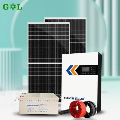 China Home 3kw 5kw 8kw 10kw Off Grid On Grid Solar Panel System Complete Solar Power PV System for sale