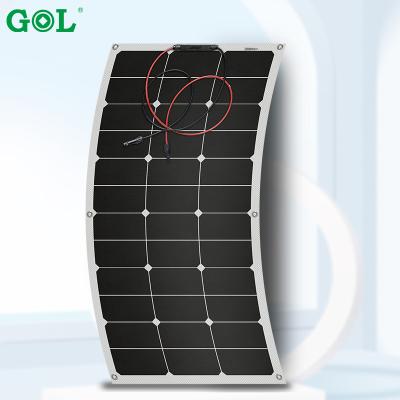 China 110w 18v flexible sunpower solar panel 156.75mmx156.75mm for sale