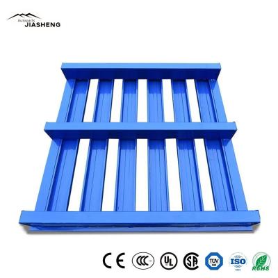 China Pallets de acero inoxidable galvanizados y apilados de doble cara de acero plano en venta