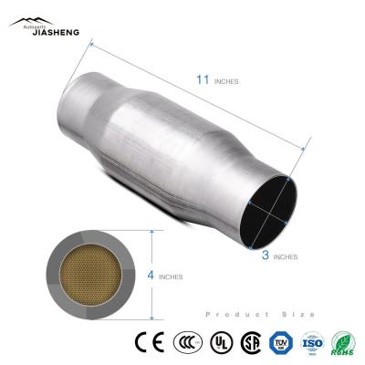 China                  3 Inch Inlet/Outlet Catalytic Converter Universal-Fit Euro V Catalytic Converter First-Class Grade Metallic Exhaust Catalyst Auto Catalytic Converter              for sale