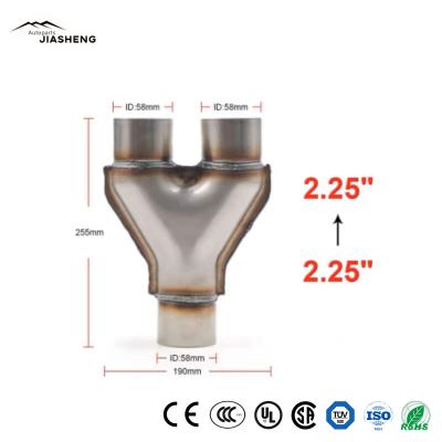 China                  Y-Shaped Three-Way Exhaust Pipe High Quality Exhaust Auto Catalytic Converter              for sale