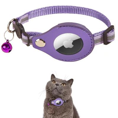 China Hot Selling Pet Reflective Products Suitable for Cat Protective Location Anti-lost Cat Tracker Case Reflective Collar for sale