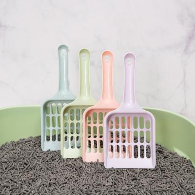 China Multifunctional Pet Cat Tool Shovel New Cat Litter Tool Hole Garbage Cleaning Shovel Big Poop Plastic Hot Shovel for sale