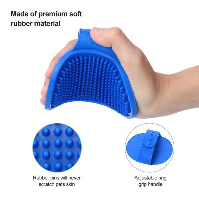 China Multi-Function Brush Border Cat Bath Brush Pet Products Silicone Pet Massager Brush Dog Bath Stocked Cleaning Brush for sale