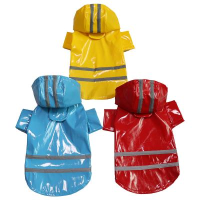 China Viable Dog Raincoats for Large Dogs, Medium Dog Rain Jacket, Clothes Dog Apparel and Accessories Reflective Stripe Rain Gear for sale