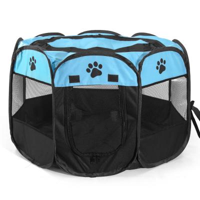 China Breathable Portable Folding Octagonal Fence Car Pet Cat Tent Playpen Puppy Kennel Pet Car Seat Kennel Cage Dog for sale