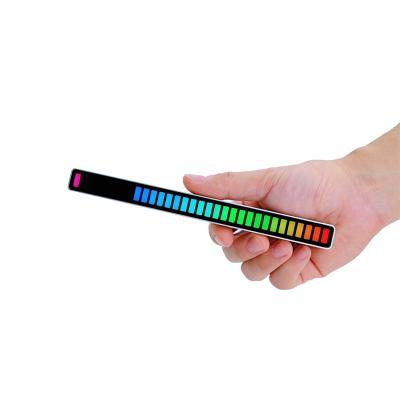 China New RGB living room music voice-activated pickup led car atmosphere pickup rhythm 32-bit light for sale