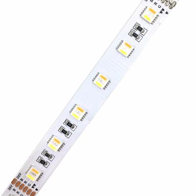 China LANDSCAPE UL Listed 24V RGBW WW+CCT 5050 Flexible Led Strip 60Led/m 5 In 1 LED Strip Light for sale