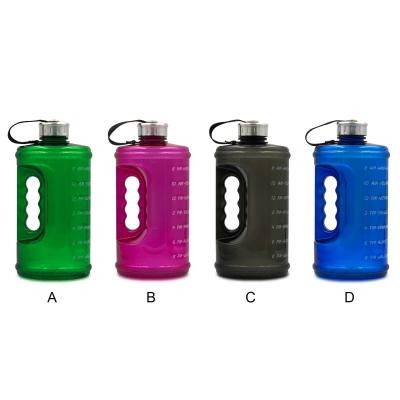 China Gradient Viable Gym Water Bottle Gallon Food Grade Large Capacity 3.78L 2.2L Space Outdoor Water Cup Bottle Sports Outdoor Drink Jug for sale