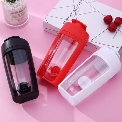 China New Customized Portable Whey Protein Viable Shaker Sport Water Bottle Plastic Gym Shaker Transparent Powder Shake Vortex Protein Bottle for sale