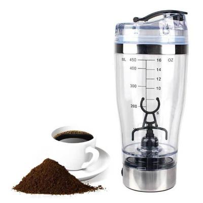 China 450ML Portable New Water Bottle Gym Portable Gym Rechargeable Kettle USB Rechargeable Kettle Blender Protein Shaker Bottle for sale