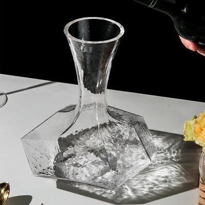 China New Amazon Whiskey Grain Glass Japanese Eco-Friendly Diamond Glass Decanter Creative Geometry Commercial Wine Glass Decanter for sale