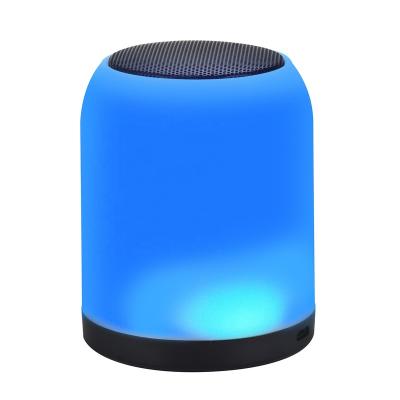 China Factory direct mini phone function portable wireless speaker speakers with LED light and TF card for sale