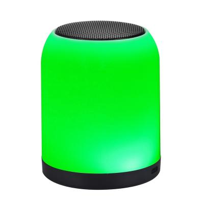 China 2021 Function Phone Outdoor Portable Audio Player Speaker LED Colorful Wireless Radio Speaker for sale