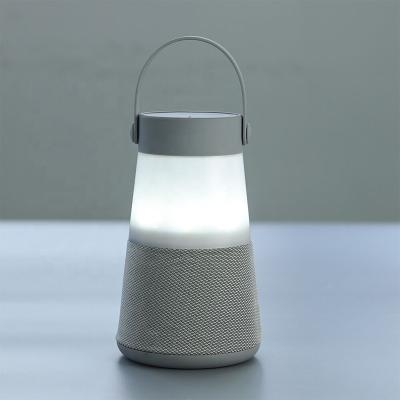 China Strong Base LED Speaker 5W Lamp Lantern Outdoor Camping Wireless Speaker TWS for sale