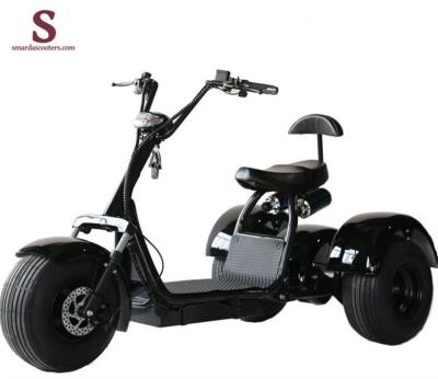 China This Popular Mobility Scooter 3 Wheel Fashionable Fat Tire 2000W 60V Electric With Removable Lithium Battery With Golf Simulator for sale