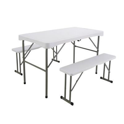 China Modern Hot Sale 3 Beer Folding Picnic Table and Beer Kit Bench Set for sale