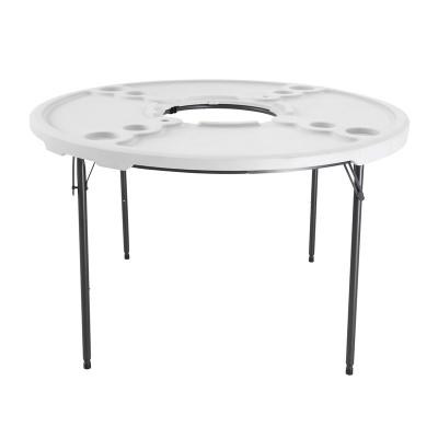 China Outdoor Table FISH FISH Folding Table Cheap Plastic Plastic Table Round for sale