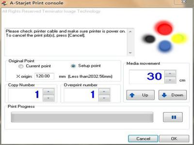 Cina software della stampante a getto di inchiostro dello strappo del Photoprint di 4 colori/console DX7 di IPrint in vendita