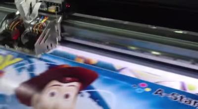 China 1.8M Large Format Eco-Solvent Printer with 3 DX7 head for Coated Banner for sale