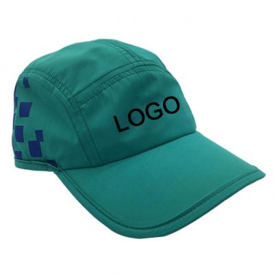 China COMMON Customize Dry Fit 100%Polyester 4 Panel Low Crown Sports Caps Blue Blank Baseball Caps for sale