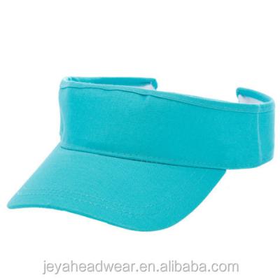 China Cotton COMMON Twill Solid Color Visor Single Fit Face Sun Shade Visor For School Sports Beach for sale