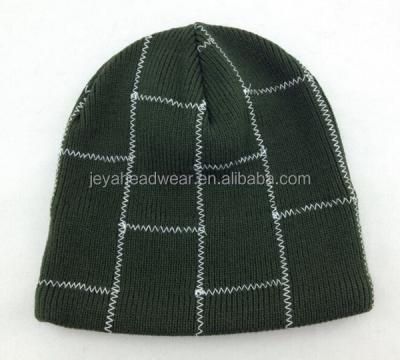 China JOINT Olive Stitching Acrylic Knit Hat Custom Men/Women Knit Hat Beanie for sale