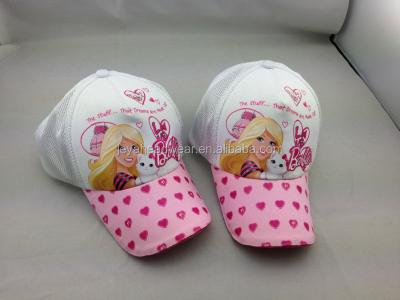 China Princess Hat Baby Sandwich Mesh COMMON Baseball Cap Printed Baby Baseball Cap for sale