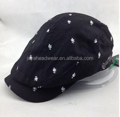 China COMMON 100% Cotton Mesh Striping Platypus Ivy Cap With Elastic Back, Black for sale