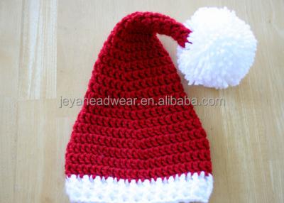 China White Christmas Hats Snowball Knitted Christmas Hats COMMON Christmas Dancing Dancing Hat for sale