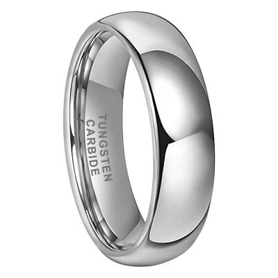 China Wholesale Dropshipping CLASSIC 6mm Fashion Jewelry Engagement Wedding Band Tungsten Carbide Ring For Women Men for sale