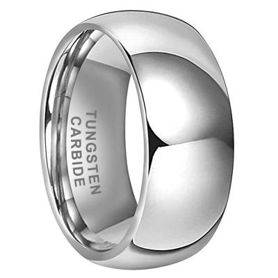 China CLASSIC 10mm Wholesale Dropshipping Domed Shiny Polished Fashion Jewelry Engagement Wedding Band Tungsten Carbide Ring For Women Men for sale