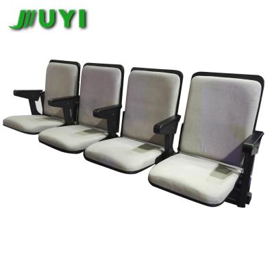 China JY-780 folding chair teatro silla cushions telescopic bleacher Aluminum metal folding chair seat cushions for sale