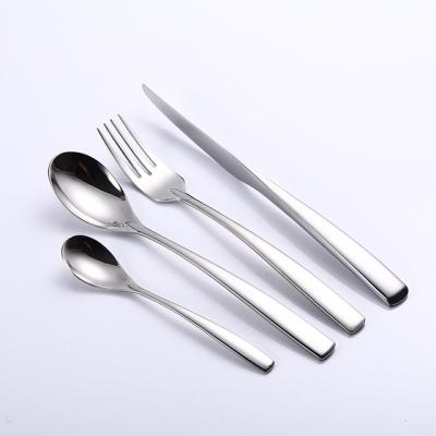 China Sustainable Cutlery Set Customized With Logo Spoons Forks Knives Stainless Steel Flatware Set High Quality Flatware Set for sale