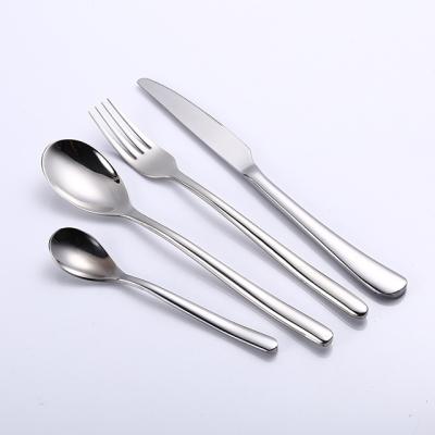 China Sustainable Cutlery Set Customized With Logo Spoons Forks Knives Stainless Steel Cutlery Set Flatware Set High Quality Housewares for sale