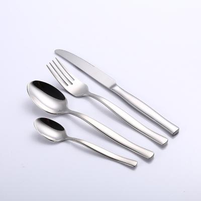 China Sustainable Cutlery Set Customized With Logo Spoons Forks Knives Stainless Steel Flatware Set High Quality Flatware Set for sale