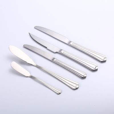 China Viable Cutlery Dinner Knives Customized With Logo Stainless Steel Flatware Dinnerware Knives High Quality Porcelain Housewares for sale