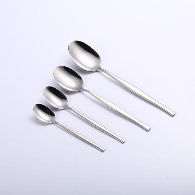 China Customized Viable With Logo Cutlery Spoons Stainless Steel Cutlery Spoons Flatware High Quality Spoon Spoon for sale