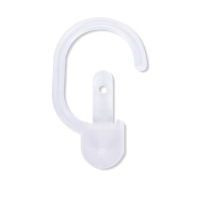 China Direct Selling Eco-friendly Plastic Socks Hook Custom White Plastic Hook For Bags Plastic Snap Hook Oval for sale