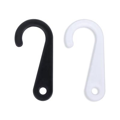 China Viable wholesale plastic hooks with j shape cardboard display small plastic j hook flat hanger for sale