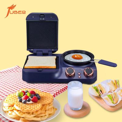 China Factory Wholesale New Products 1L Automatic Power-up Cooking Pot 5 in 1 Breakfast Makers Machine With Indicator Light for sale