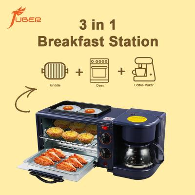 China Wholesale high quality outdoor breakfast sandwich maker machine 3 in 1 breakfast makers for household for sale