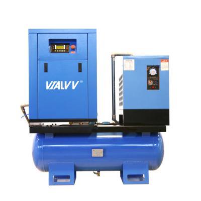 China 5hp scroll 5hp aircompressor 3.7kw high efficiency integrated oil free energy saving air compressor with tank for sale