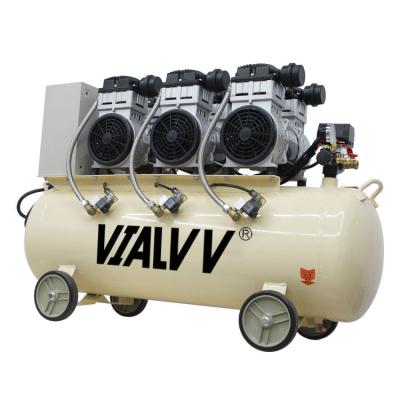 China Air-compressors 8bar 200L Oil Free Tank Silent Oil Free Air Compressor 3KW 200 Liter Pressure Electric Compressor With 200 Liter Tank for sale