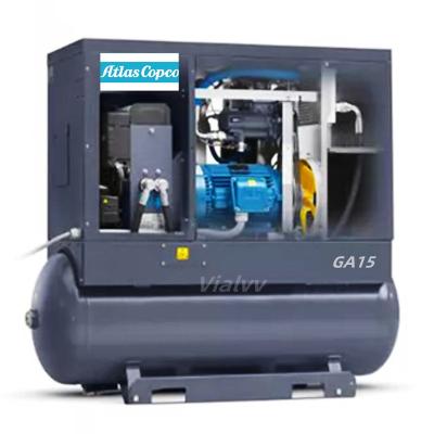 China Free Oill G15 Integrated Atlas GA Copco De l'Aire 15KW Atlas G15FF Air Compressor Atlas 20HP Copco G15 Compressor With Drier Tank Air Filter for sale