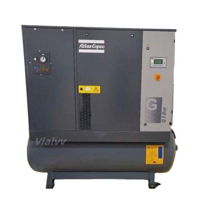 China Free Oill G18 Integrated Atlas G18FF Copco Atlas Air Compressor 18.5KW Atlas 25HP Copco G18 Compressor With Drier Tank Air Filter for sale